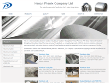 Tablet Screenshot of phenixindustry.com